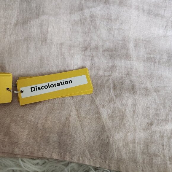 Francesca Bettin 100% Linen‎ Shift Dress S Layered Bell Sleeves Pink Made Italy - Picture 14 of 16